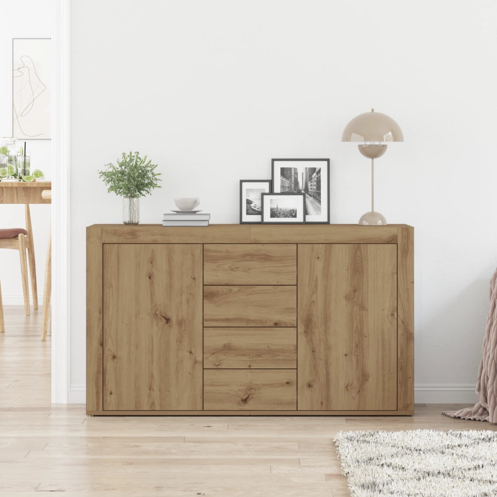 Credenza  Rovere Artigianale Legno ingegnerizzato 120 x 36 x 69 cm