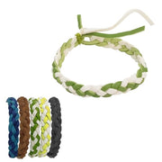 Trade Shop - Set 50pz Braccialetti Citronella Intrecciati Repellente Per Zanzare Vari Colori Ca6963a -