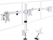 Supporto per Monitor per 3 Monitor 13"-27" - Ergonomico Regolabile con Opzioni di Inclinazione e Rotazione
