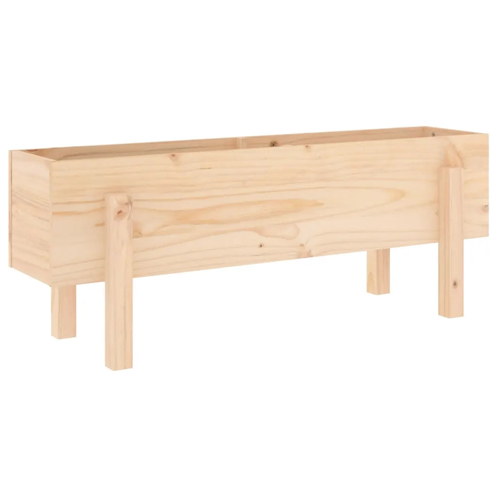 Fioriera Rialzata da Giardino 101x30x38 cm Legno Massello Pino 825184