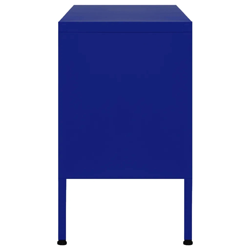 Mobile TV Blu Marino 105x35x50 cm in Acciaio 336226