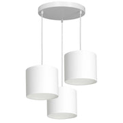Lampada a sospensione Arden bianca 3xE27 Ø45 Luminex