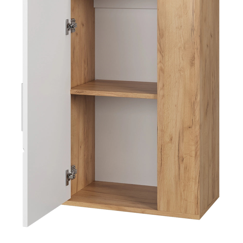 Vicco Armadio a muro Quercia dorata/bianco 50.1 x 78.4 cm con 2 scomparti