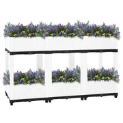 Fioriera | Cassetta per fiori | Vaso Rialzata 120x40x71 cm in Polipropilene