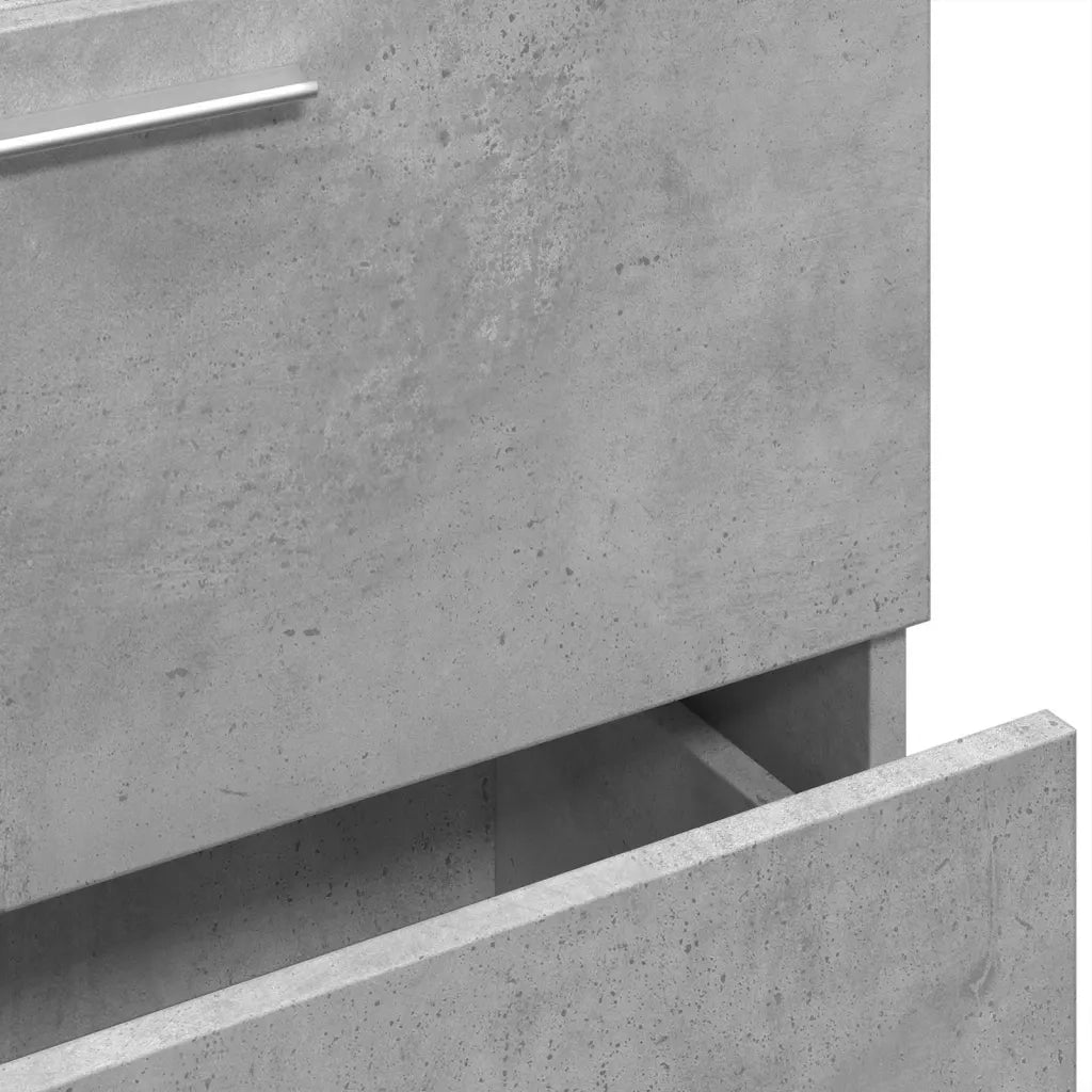 Mobile Lavabo | Armadio Lavabo Grigio Cemento 59x37x59 cm in Truciolare