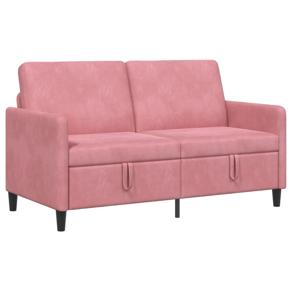 Divano con Storage Rosa 152 x 78 x 87 cm Poliestere 42036937