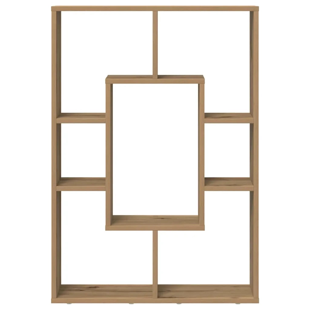 Libreria-Scaffale per Libri-Mobile di Stoccaggio Rovere Artigianale 63x20x90 cm in Truciolato