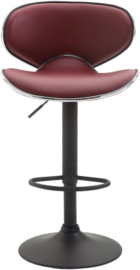 Sgabello Las Vegas V2 in similpelle bordeauxrot,nero