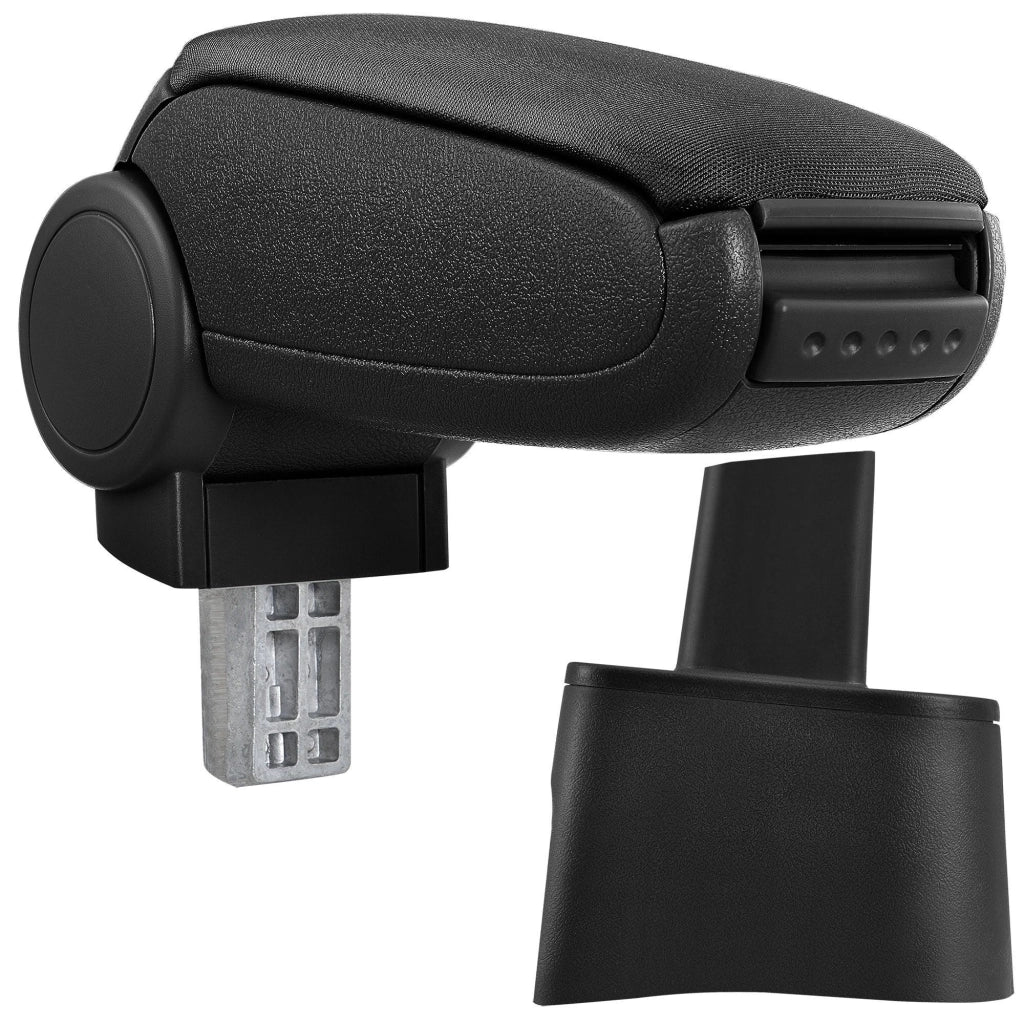 Bracciolo centrale per Seat Ibiza tipo 6L con scomparto imbottito in tessuto nero 03_0000662