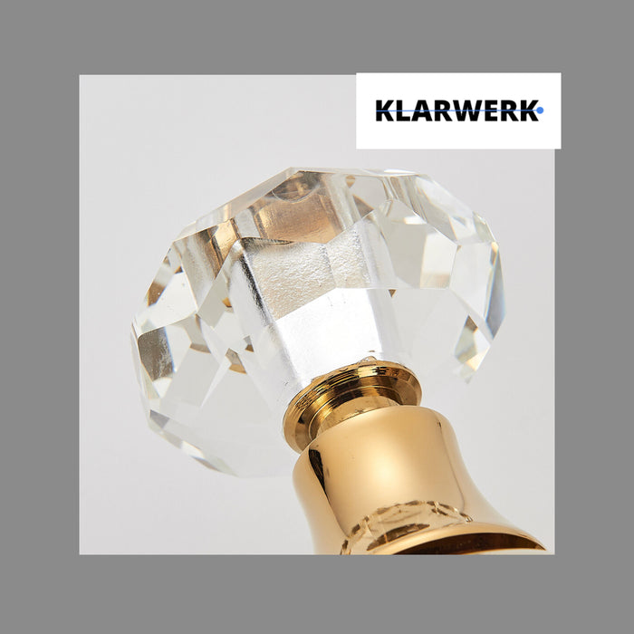 ADRIAN| Rubinetto per bagno grande di design in acciaio inossidabile aspetto cigno di lusso dorato |Miscelatore alto per lavabo independente