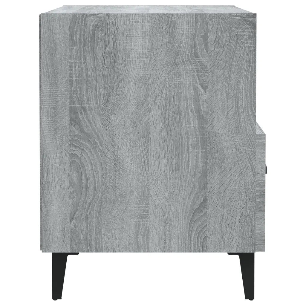 Comodini 2 pz Grigio Sonoma in Legno Multistrato 817306