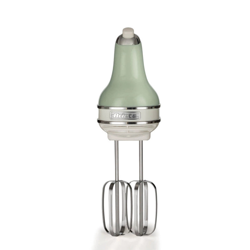 Sbattitore Vintage 450W - 5 velocità - Funzione turbo - 2 fruste - Verde