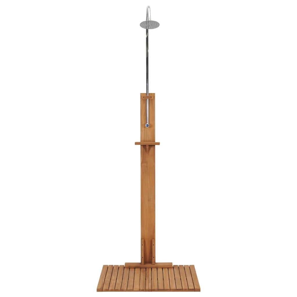 Doccia da giardino 75 x 75 x 210 cm in legno massello di teak 02_0042038