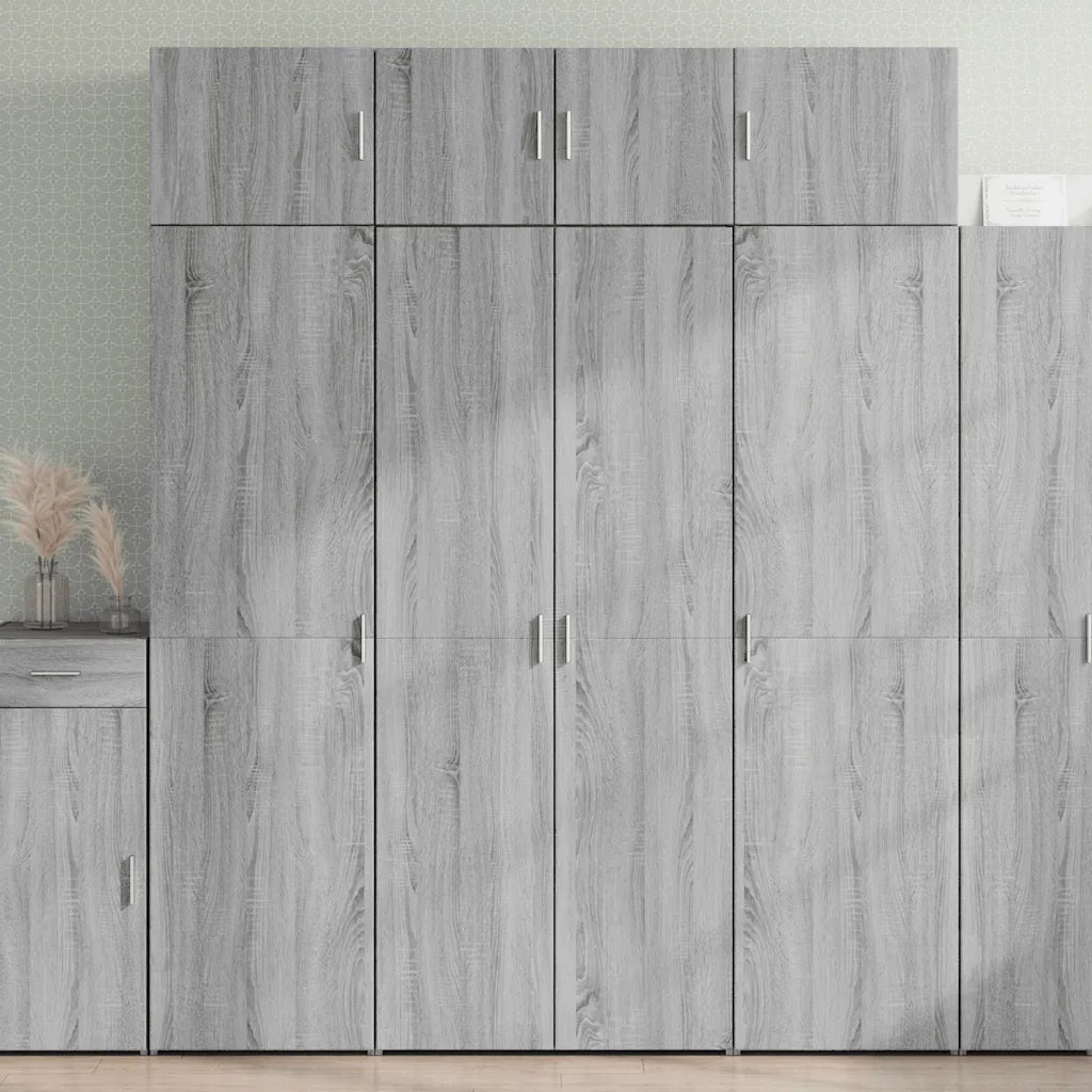 Armadietto Grigio Sonoma 80x42,5x225 cm in Truciolato CFW5093738
