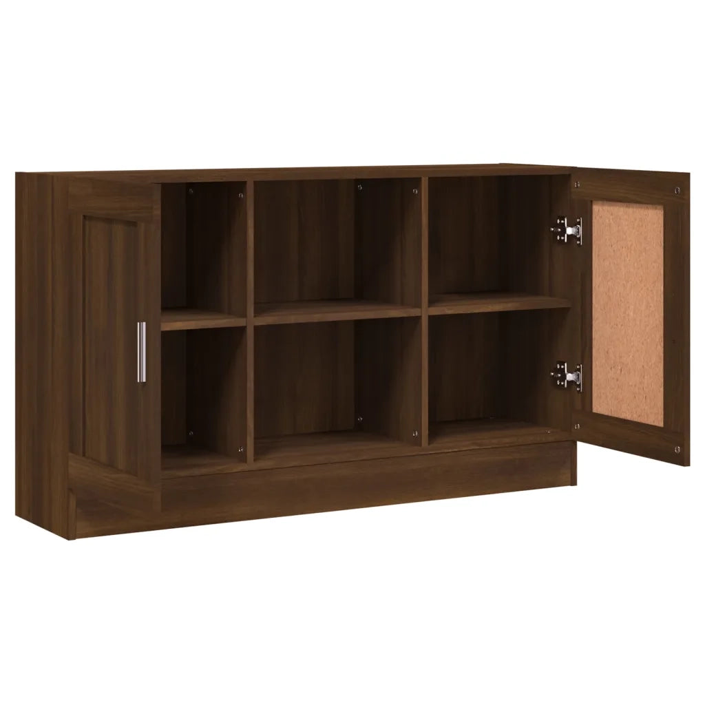 Credenza-Buffet-Armadio da cucina Rovere Marrone 120x30,5x70 cm in Legno Multistrato