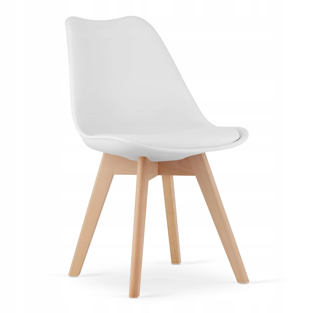 Tavolo rettangolare Valora YURO 120x80 bianco + 4 sedie RIKX bianche