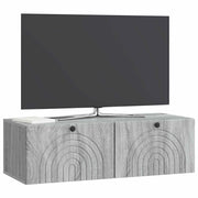 Mobile TV da Muro | Armadietto TV | Mobile Porta TV Grigio Sonoma 99 x 41 x 30 cm