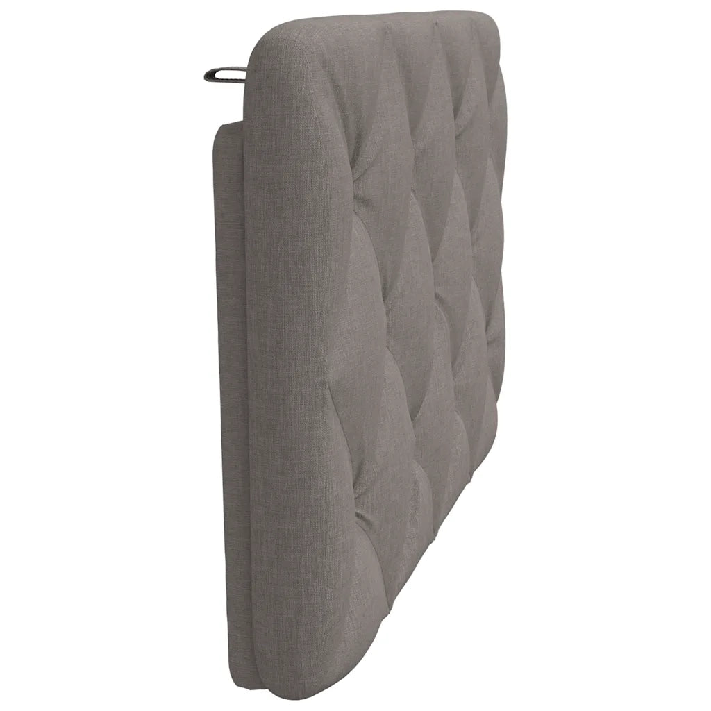 vidaXL Cuscino Testiera Tortora 80 cm in Tessuto