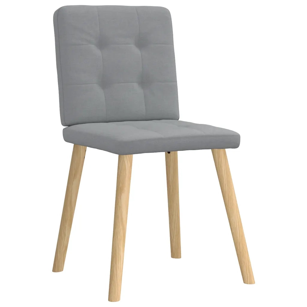 Sedie da Pranzo 2 pz Grigio Chiaro in Tessuto 4101068