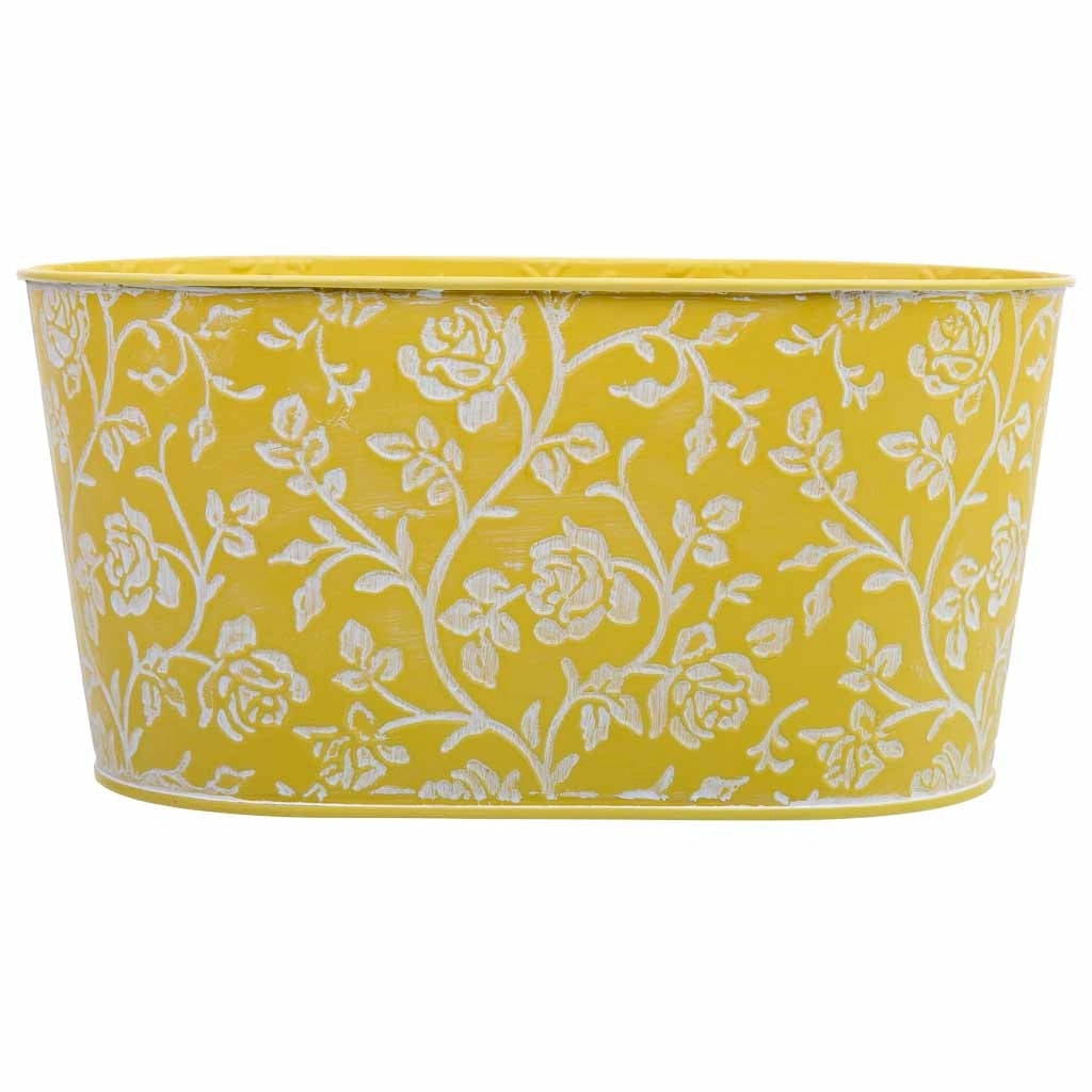 Cestino in metallo giallo 22,5x13,5x11,5 B20x11