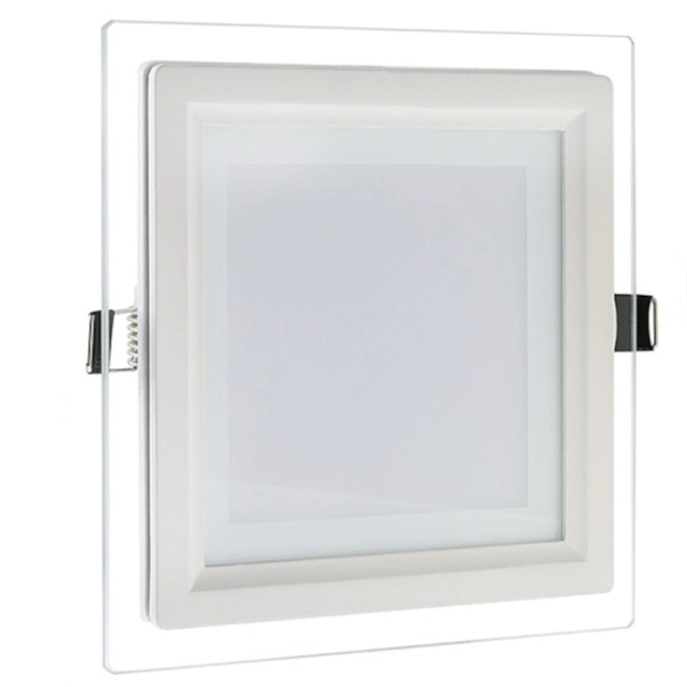 Trade Shop - Pannello Led Slim Quadrato Incasso Cornice Vetro 18w Cct 3000k 6500k 4000k P165e-q3c -