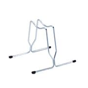 Andrys Rastrelliera Bici con Tappi 1 Posto - Ruote fino a 6cm - Zincato Argento