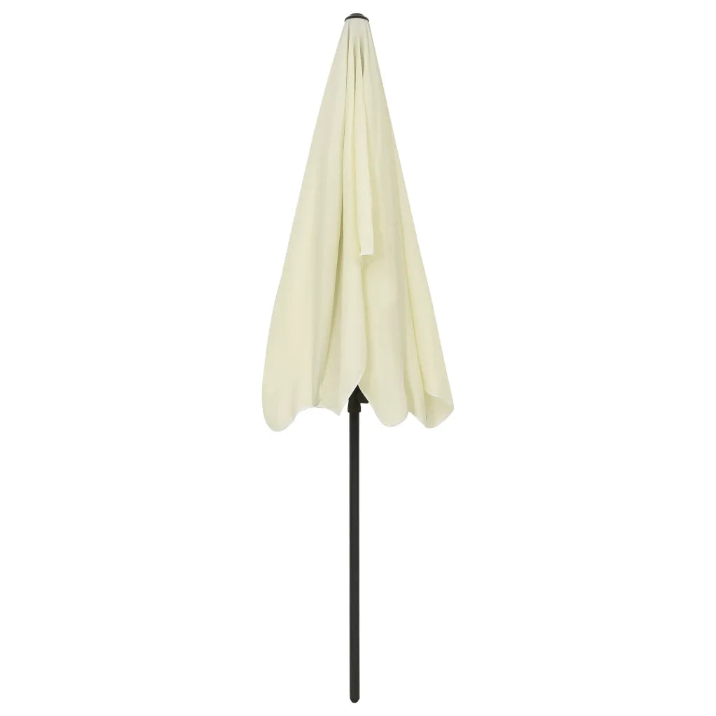 Ombrellone da Spiaggia Giallo Sabbia 200x125 cm 314727