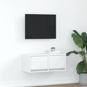 Mobile Porta TV Bianco 60x31x25,5 cm in Legno Multistrato 861490