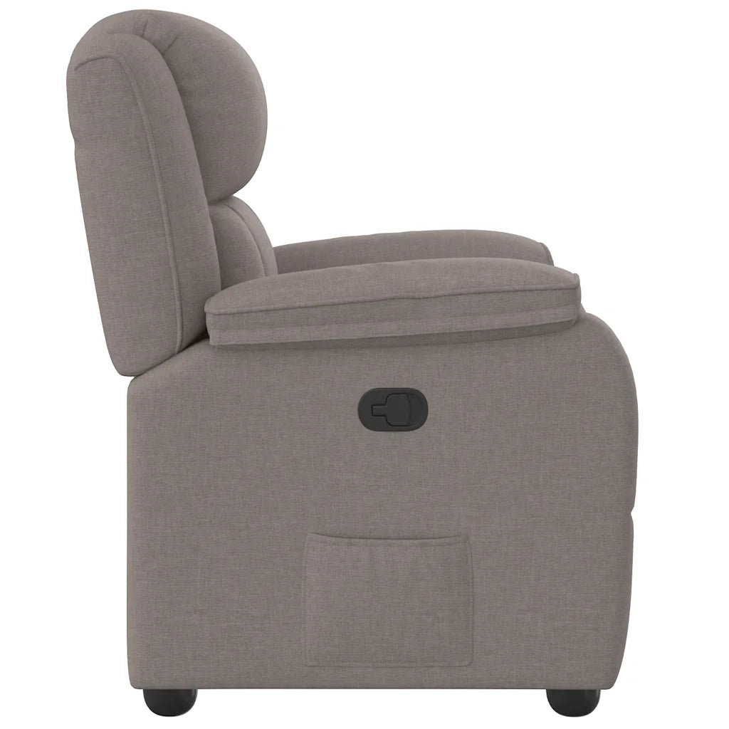 Poltrona Reclinabile in Tessuto Tortora 4015707