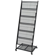 Portariviste 47,5x43x133 cm Nero A4cod mxl 106870