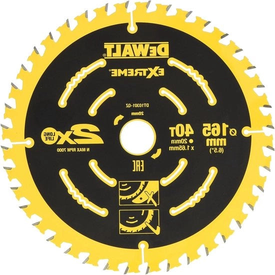 Lama circolare per sega circolare estremo - 165 mm - 40 denti - WZ - 1 pezzo
