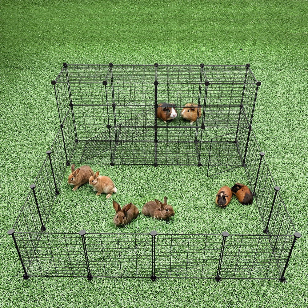 Recinto Animali Piccola Taglia Recinzione Personalizzabile Criceti Conigli 36 pz