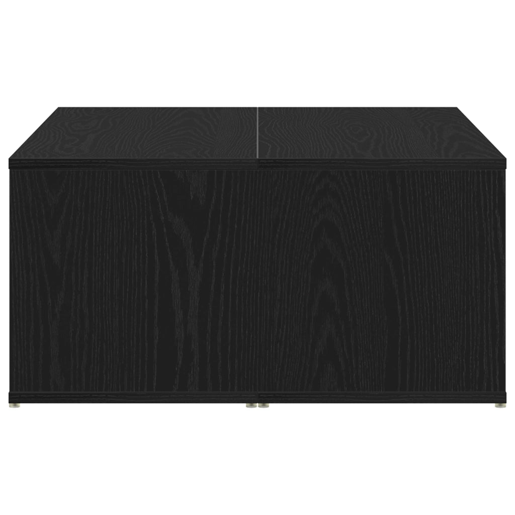 Tavolino da caffÃ¨ Rovere Nero 90x67x33 cm Legno ingegnerizzato
