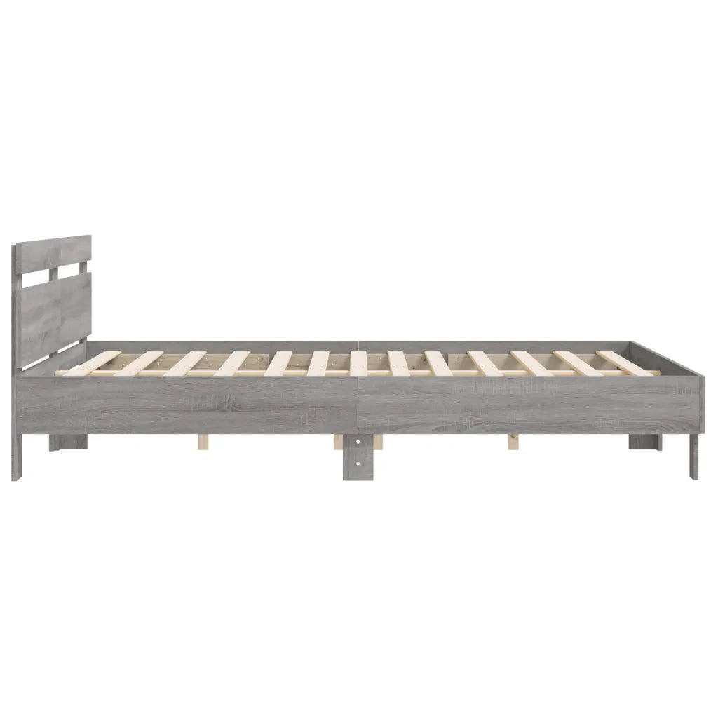Giroletto Testiera Grigio Sonoma 180x200 cm Legno Multistrato 3207404