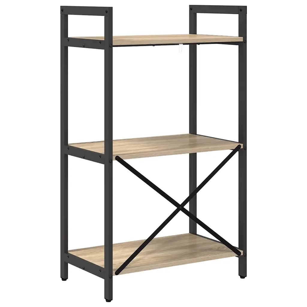 Libreria-Scaffale per Libri-Mobile di Stoccaggio Rovere Sonoma 56 x 34 x 96 cm Legno multistrato