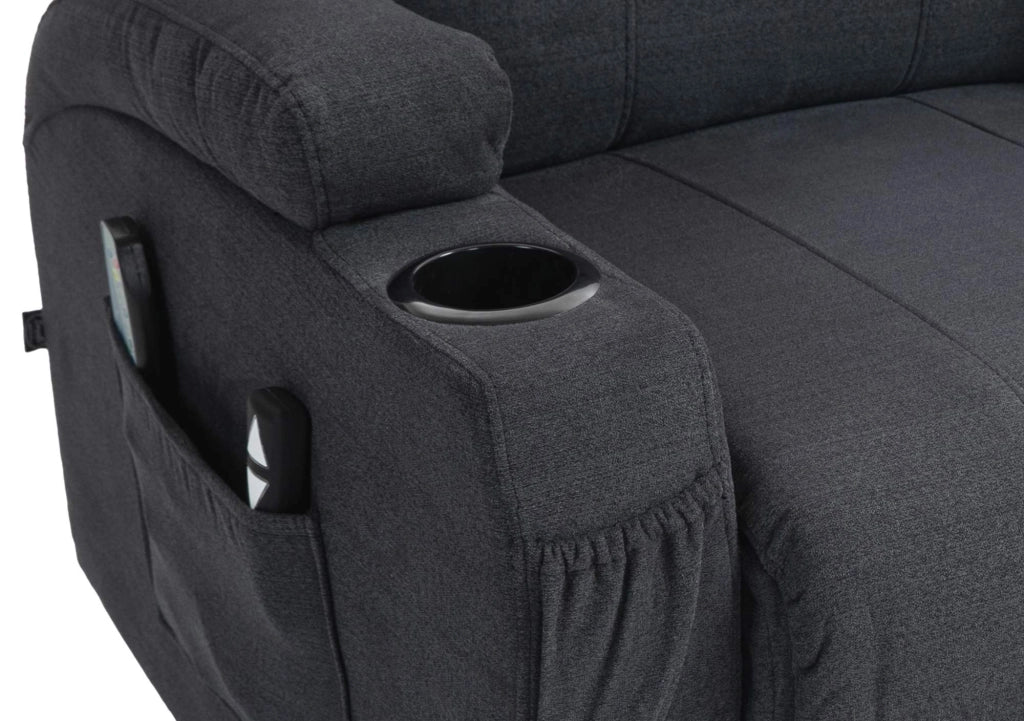 Sessel Hepler mit Massagefunktion Stoff