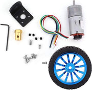 Encoder riduttore 12 V - beugel 65mm - riduttore magnetico - kit ruote - micro riduttore velocità - puleggia interamente metallica - modello DIY robot intelligente - 40 giri al minuto.