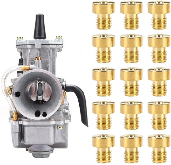Set di carburatori spruzzatori a testa alta - 15 pezzi - M5 88-150 - Carburatori spruzzatori di alta qualità - Adatto per scooter e motocicli