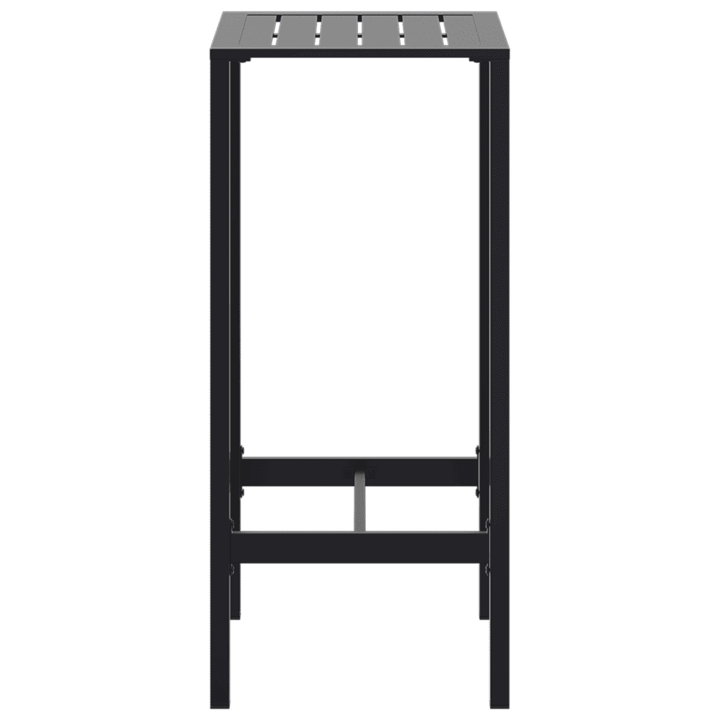 Tavolo da Bar Nero 50x50x110 cm in Acciaio Verniciato a Polvere 4009267