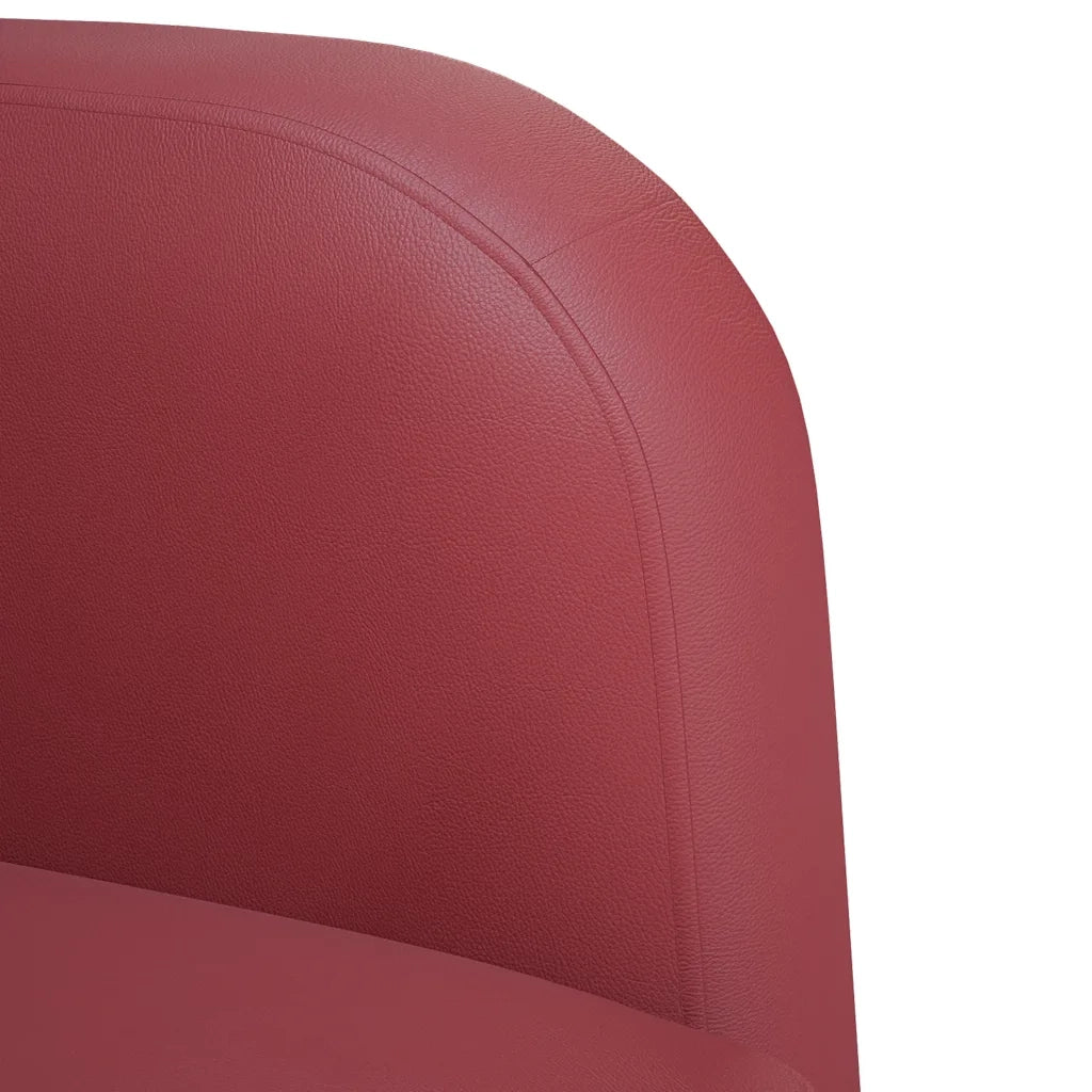 Divano Divanetto Rosso Vino 110 cm in Similpelle 4100539