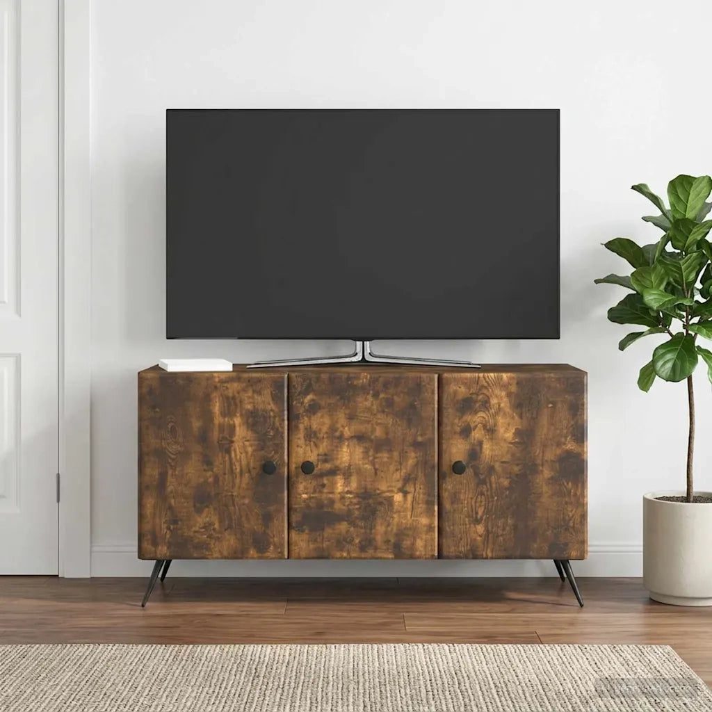 Mobile TV Rovere Fumo 99 x 34,5 x 50 cm Legno ingegnerizzato 895640