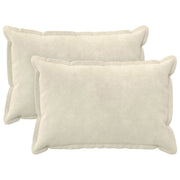 Cuscino con cuscino HOUTEN 2 pz Crema Fleece in microfibra 935560
