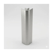 Finali angolari per zoccolo da cucina pezzi 4 H 10 INOX