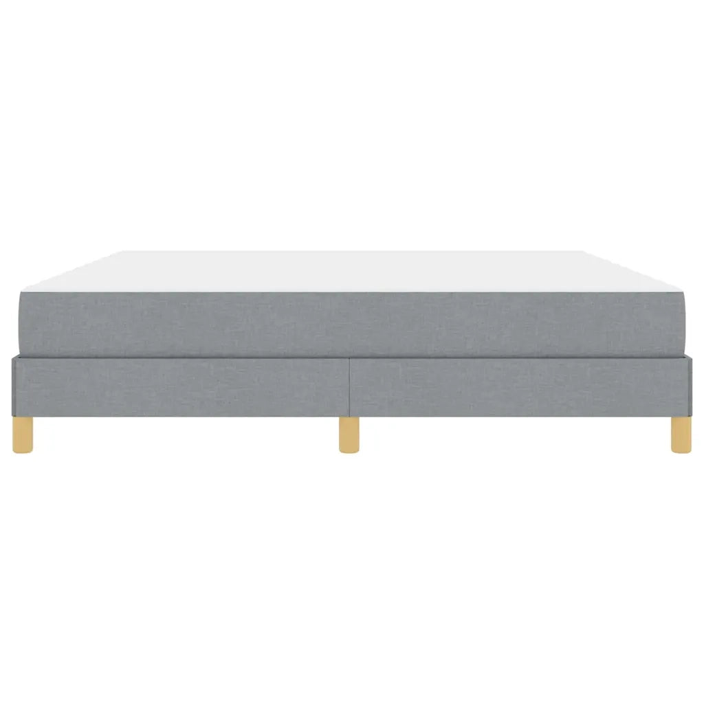 vidaXL Letto a molle Grigio chiaro e Marrone 180 x 200 cm