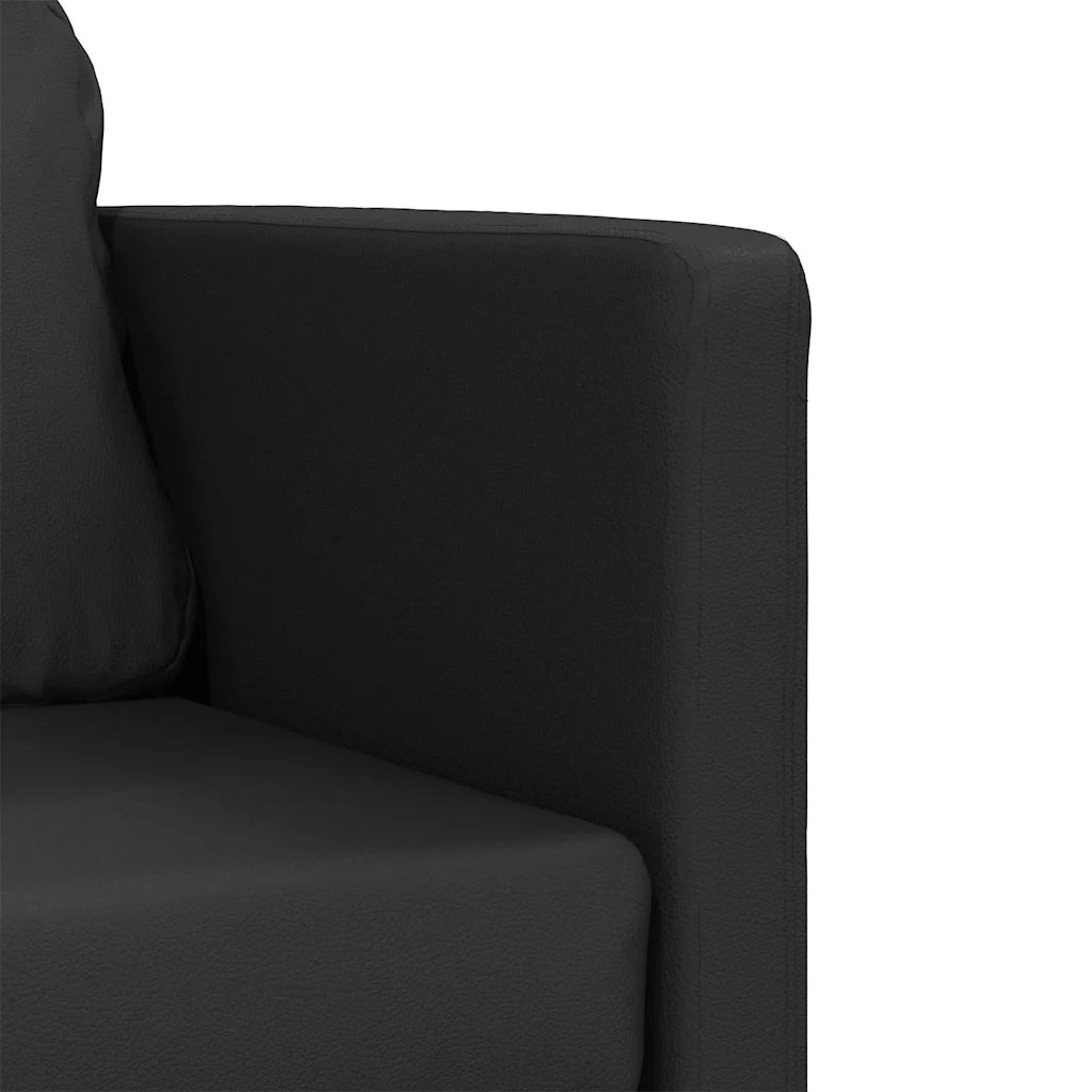 Divano letto | Sof¨¤ letto | Letto singolo da Terra 2 in 1 Nero 112x174x55 cm Similpelle