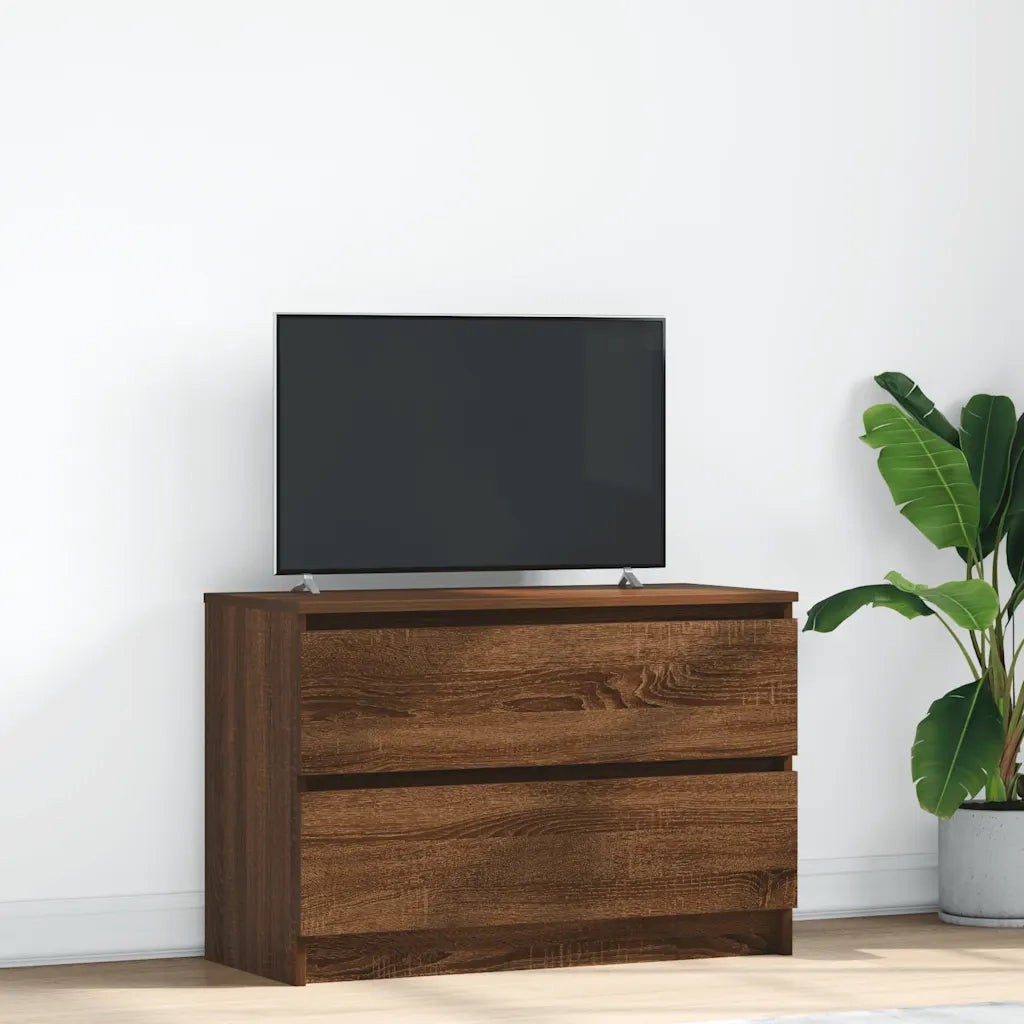 Mobile TV Rovere Marrone 80x35x54 cm in Legno Multistrato 861793