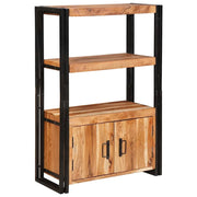 Libreria con Porte Marrone Legno massello di acacia e metallo 4104770
