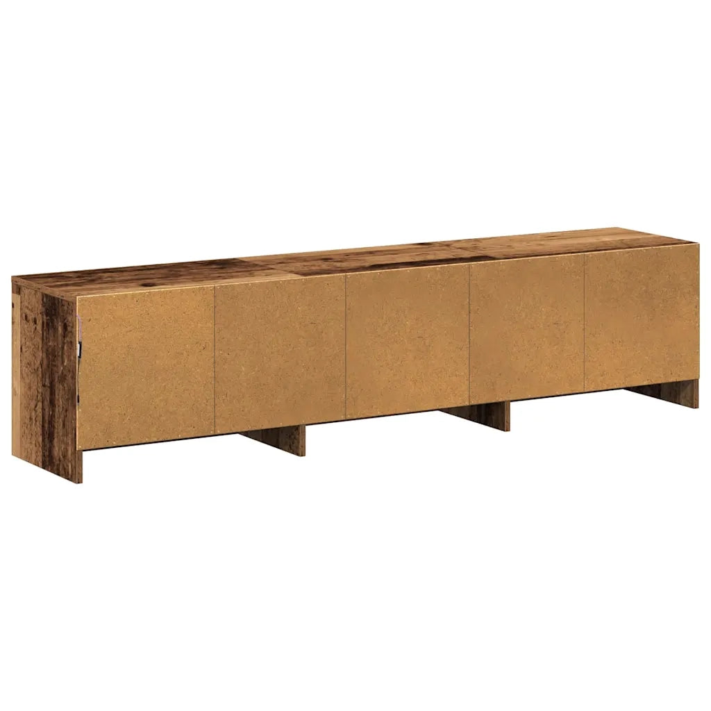 Mobile TV con LED con cassetto Legno vecchio 165 x 34 x 40 cm