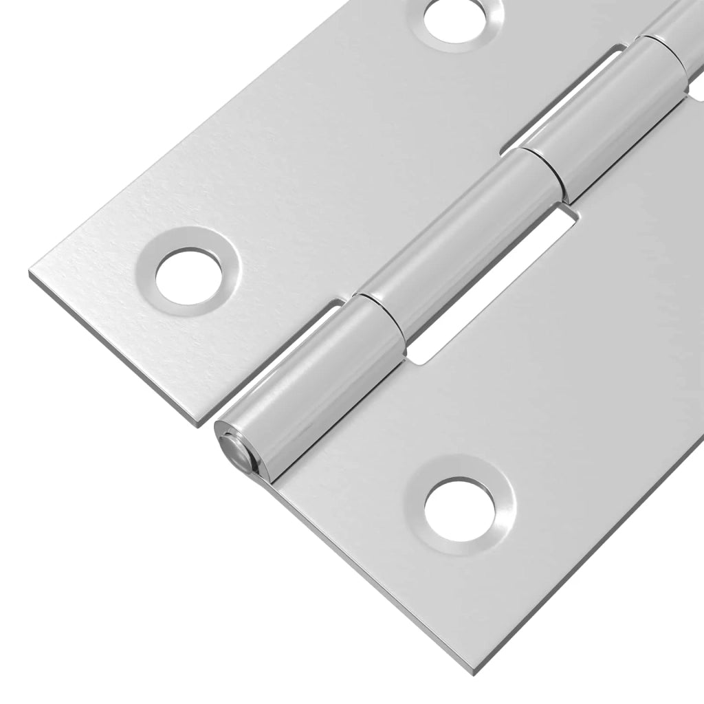 Cerniera 12 pz 66 x 38 x 5 mm Argento Acciaio 42041390