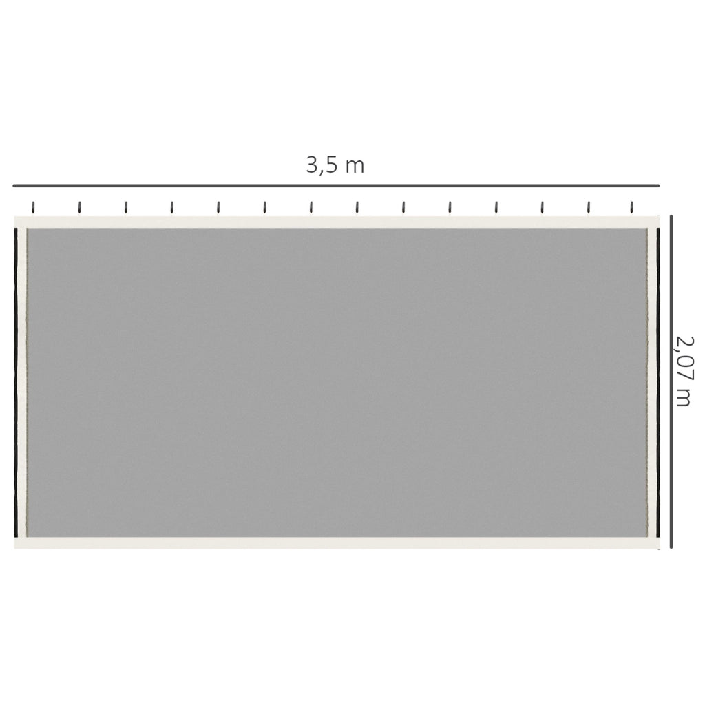 Moustiquaire per Gazebo Giardino ¨C zephmum ¨C 3x4 m Grigio